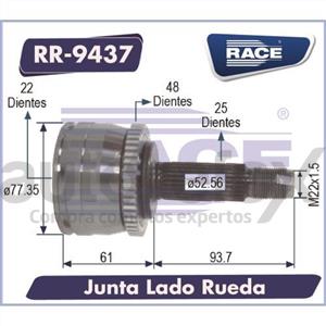 JUNTA HOMOCINETICA RACE - RR9437