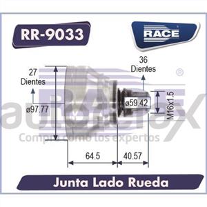 JUNTA HOMOCINETICA RACE - RR9033