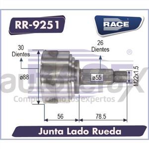 JUNTA HOMOCINETICA RACE - RR9251